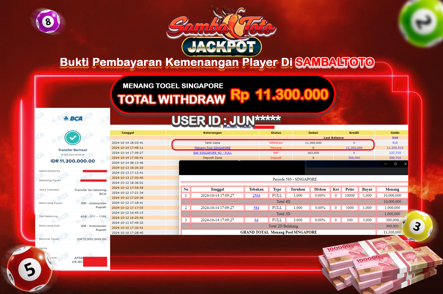 Bukti JP ( 14 Oktober 2024 ) Lunas Rp 11.300.000,-