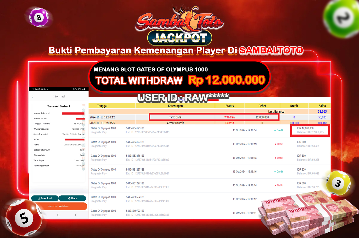 Bukti JP ( 13 Oktober 2024 ) Lunas Rp 7.000.000,-