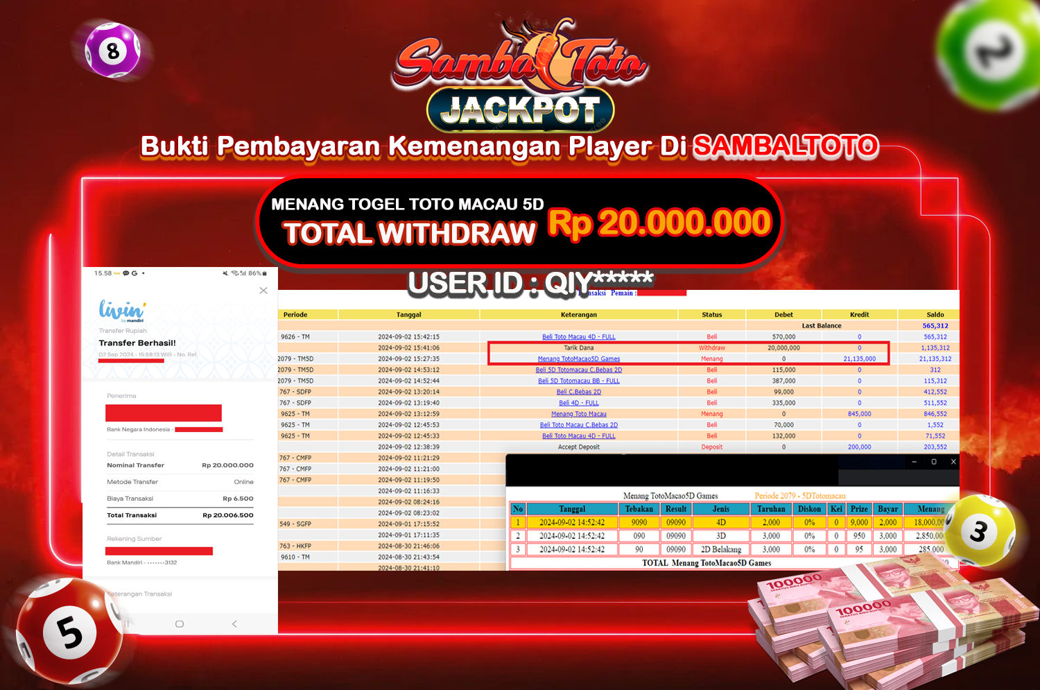 Bukti JP ( 02 September 2024 ) Lunas Rp 20.000.000,-