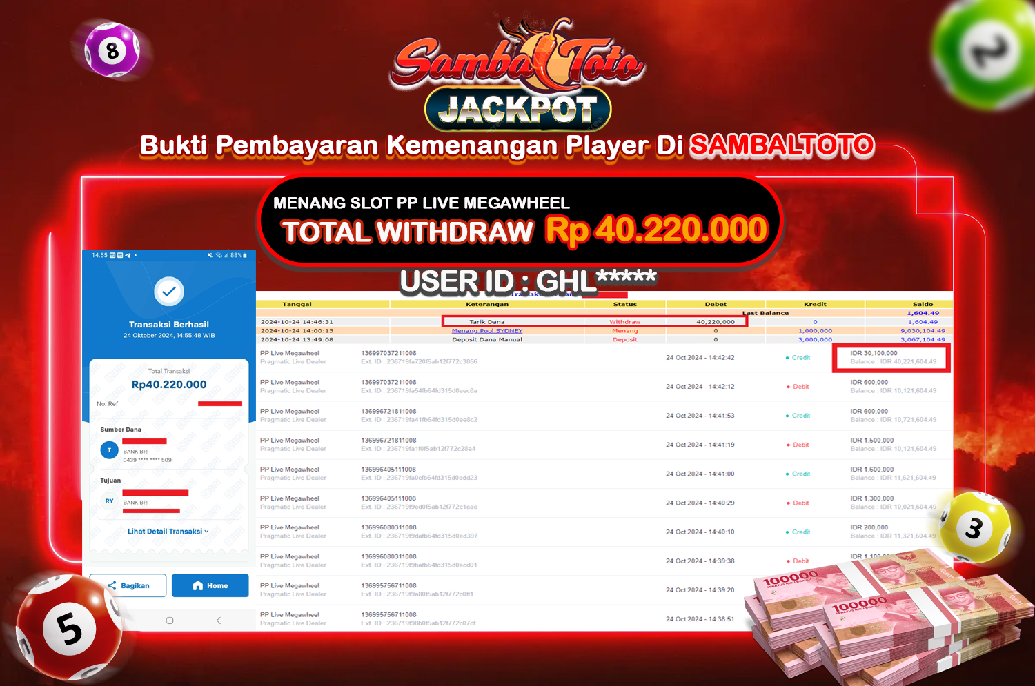 Bukti JP ( 24 Oktober 2024 ) Lunas Rp 40.220.000,-