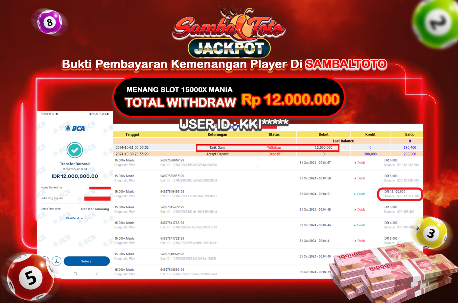 Bukti JP ( 31 Oktober 2024 ) Lunas Rp 12.000.000,-