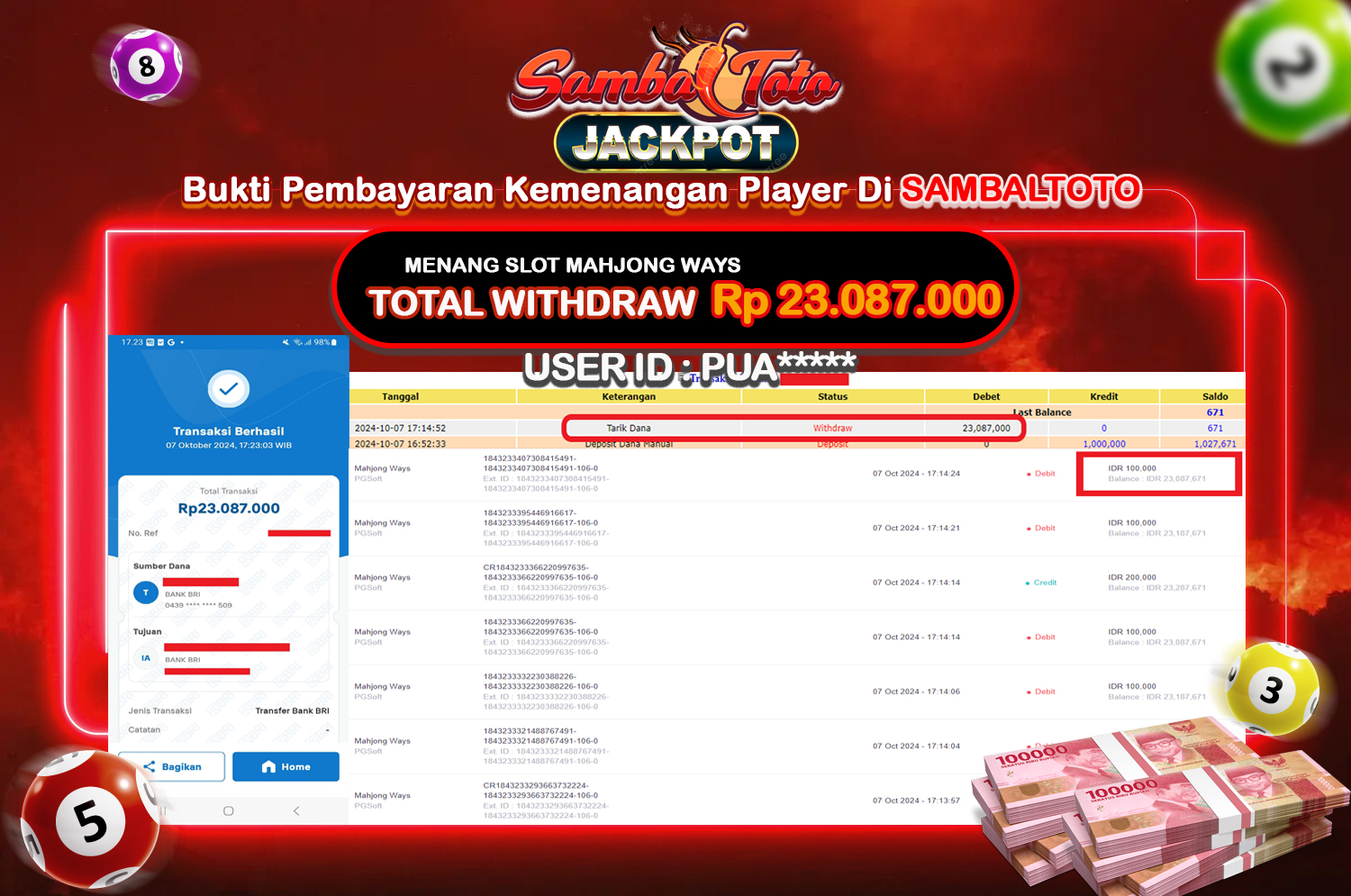 Bukti JP ( 07 Oktober 2024 ) Lunas Rp 23.087.000,-